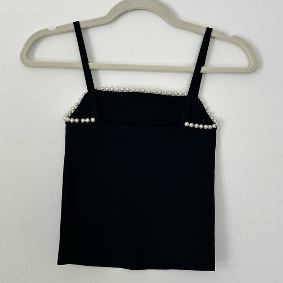 Alice and Olivia Black Pearl Border Top - Picture 2 of 3